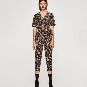 Zara Floral Print Jumpsuit